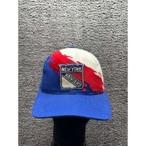 Vintage Logo Athletica New York Rangers Splash NHL Snapback Hat  One Size